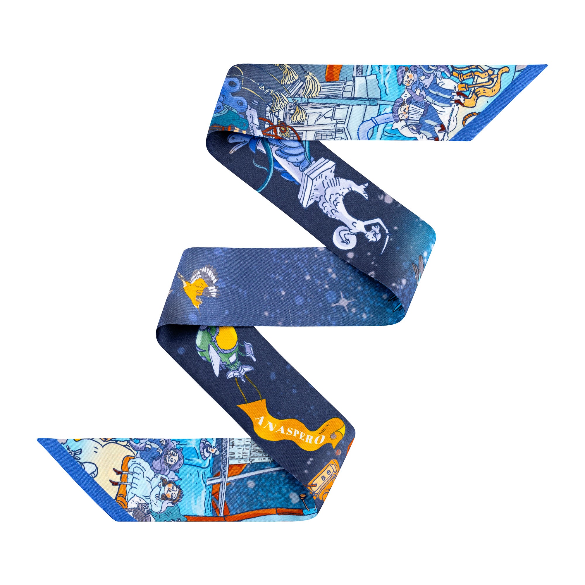 WARSAW by NIGHT Silk Twill Ribbon