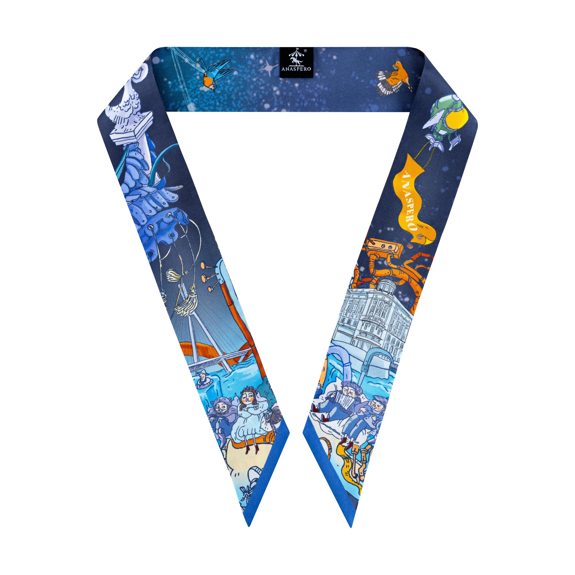 WARSAW by NIGHT Silk Twill Ribbon